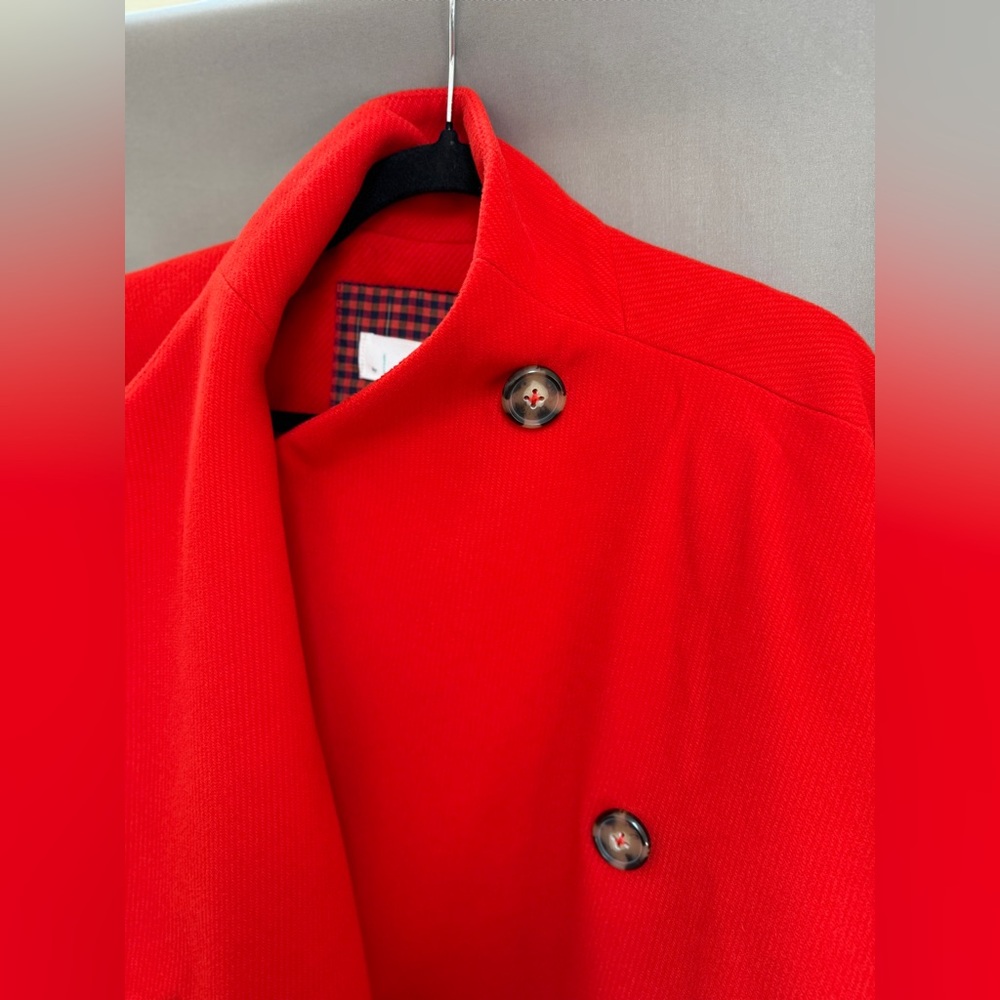 NWT Anthropologie Peacoat Plus Size 1X, Red, Relaxed Fit Oversized Boho Colorful - Picture 8 of 15